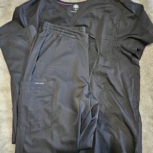 Healing Hands Black Scrub Ensemble